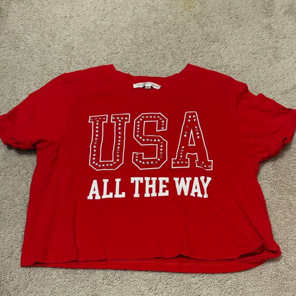 Red USA Graphic T-Shirt
